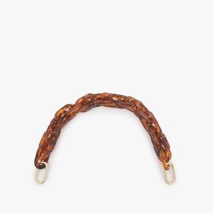 Clare V Shortie Strap Tortoise Resin